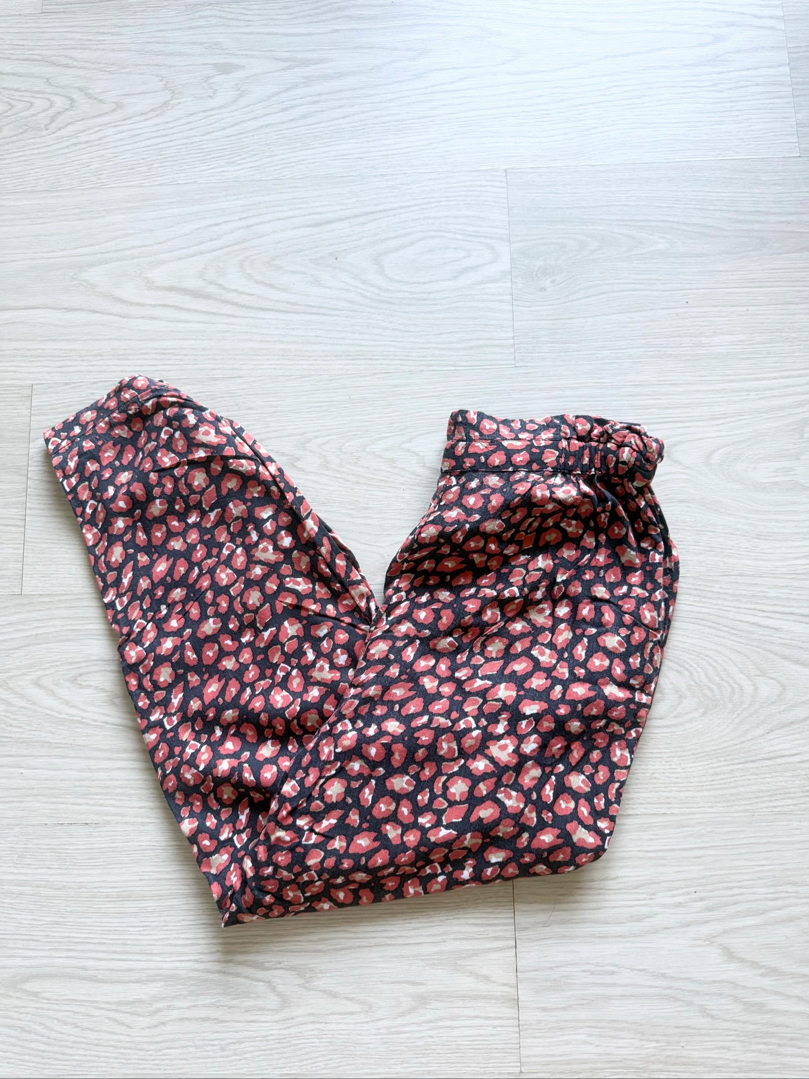Calça curta Sarouel coral e preta Pimkie tamanho 36 P – photo 2